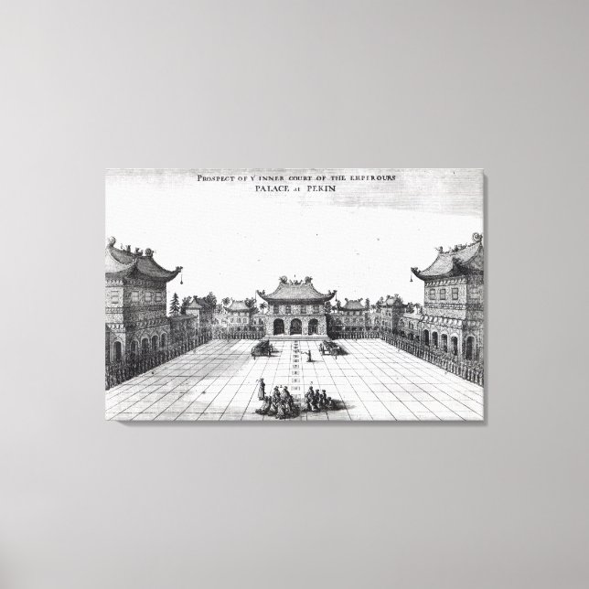 Lienzo Perspectiva del Tribunal Interior (Anverso)