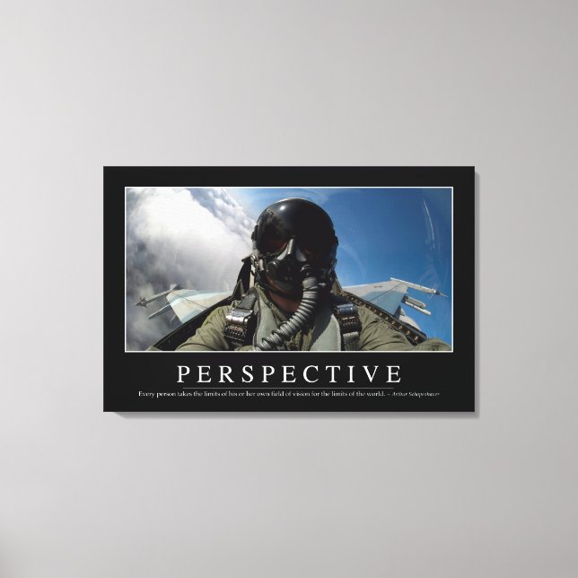 Lienzo Perspectiva: Inspiradora cita 2 (Anverso)