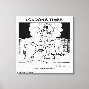 Lienzo Pesadillas de babosas Clásico LTCartoons Cómic