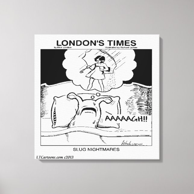 Lienzo Pesadillas de babosas Clásico LTCartoons Cómic (Anverso)