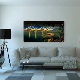 Lienzo Pesca de los cormoranes Tsuchiya Koitsu 1940