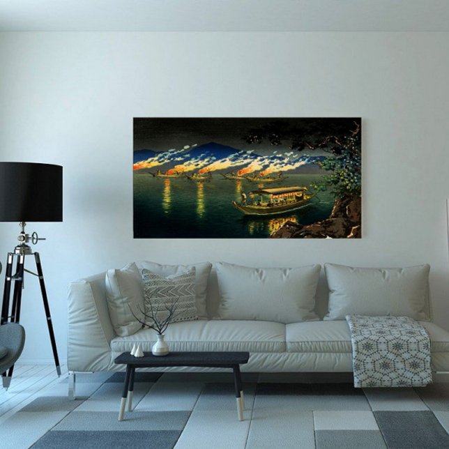 Lienzo Pesca de los cormoranes Tsuchiya Koitsu 1940 (Subido por el creador)