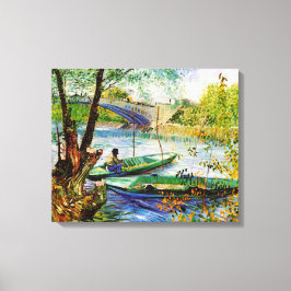 Lienzo Pesca en Spring Vincent van Gogh