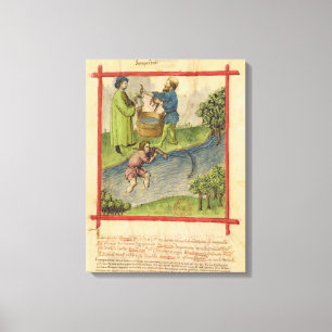 Lienzo Pesca f.82 de ms Lat 9333 para las anguilas, de