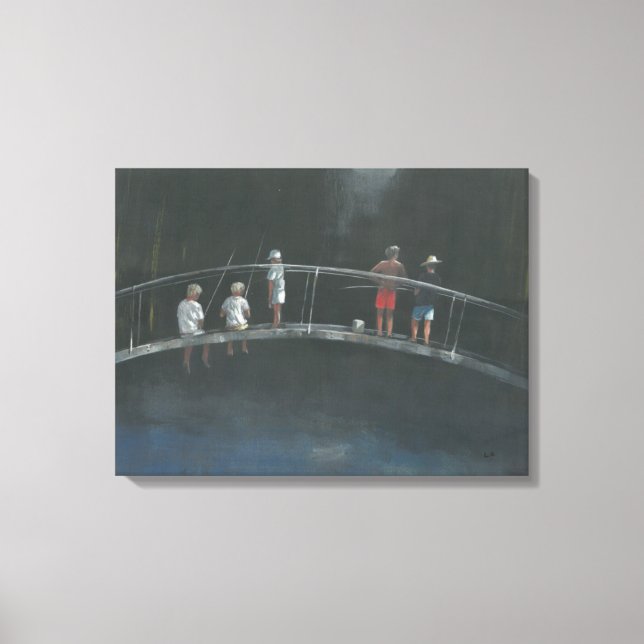 Lienzo Pesca infantil (Anverso)