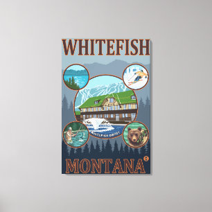 Lienzo Pescado blanco, poster del viaje de MontanaScenic