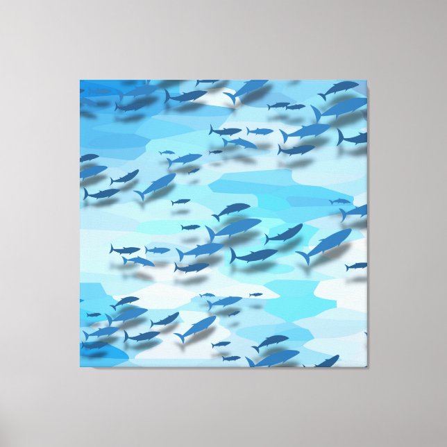 Lienzo Pescado colorido (Anverso)