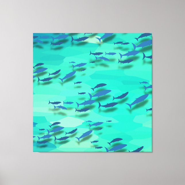 Lienzo Pescado colorido (Anverso)