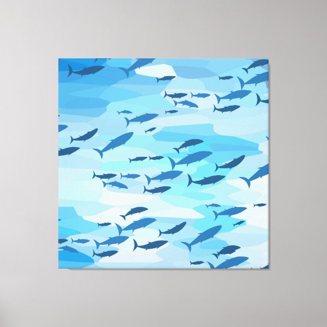 Lienzo Pescado colorido (Anverso)
