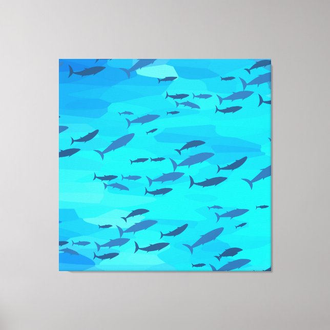 Lienzo Pescado colorido (Anverso)