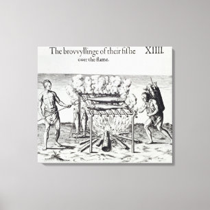 Lienzo Pescado de cocina