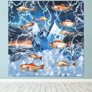 Lienzo Pescado relámpago