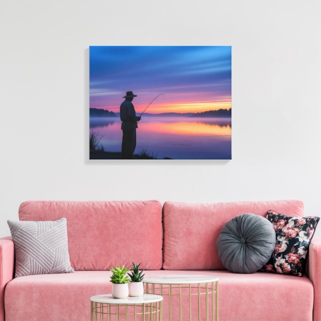 Lienzo Pescador al atardecer (Insitu (Sala de estar))
