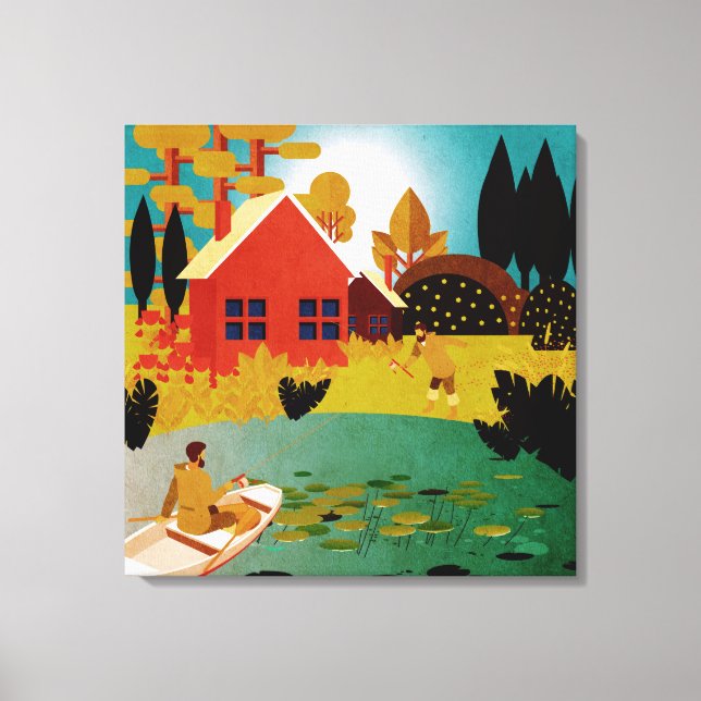 Lienzo pescadores (Anverso)