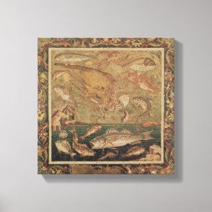 Lienzo Pescados, moluscos y crustáceos