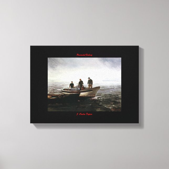 Lienzo Pescando/Fishing (Anverso)