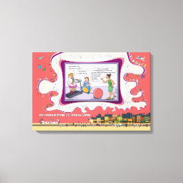 Lienzo Peso y Ver | Lógica Seca Humor 24x16