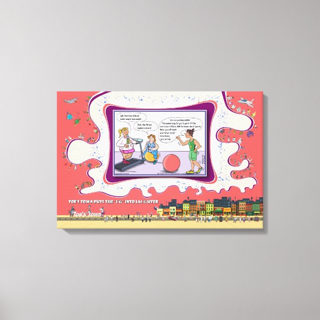 Lienzo Peso y Ver | Lógica Seca Humor 24x16 (Anverso)