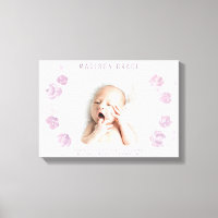 Petal Baby Girl Anuncio de nacimiento Personalizad