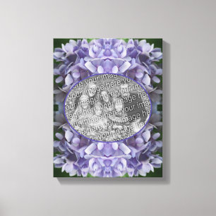 Lienzo Pétalos de Hortensia Azul Crea Tu Propia Foto