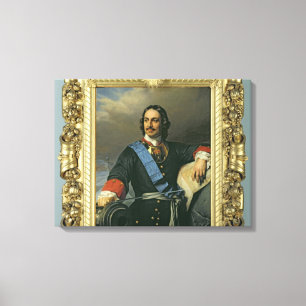 Lienzo Peter I el gran 1838