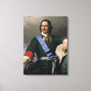 Lienzo Peter I el gran 1838