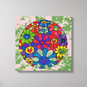 Lienzo "peter max art style" giratoria flor ball canvas