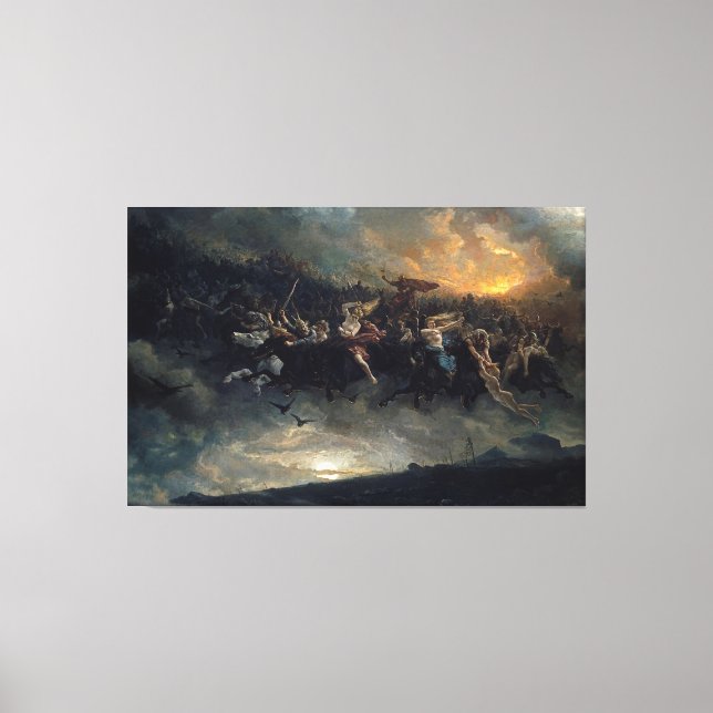 Lienzo Peter Nicolai - Arbo La caza salvaje de Odin_Q9 (Anverso)