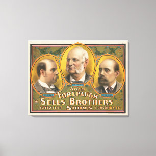 Lienzo Peter Vende, Adam Forepaugh Y Lewis Vende