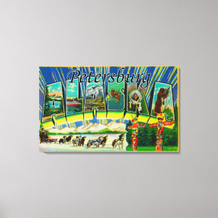 Lienzo Petersburgo, Alaska - escenas grandes de la letra