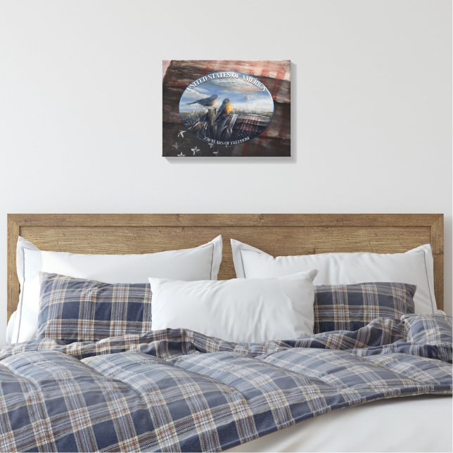 Lienzo Petirrojos EE. UU. (Insitu(Dormitorio))