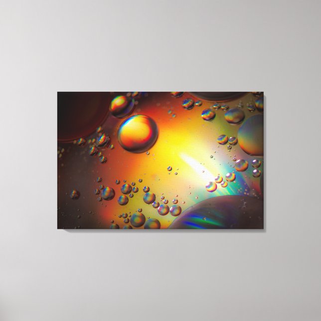 Lienzo Petróleo en el agua (Anverso)