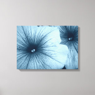 Lienzo Petunias azules
