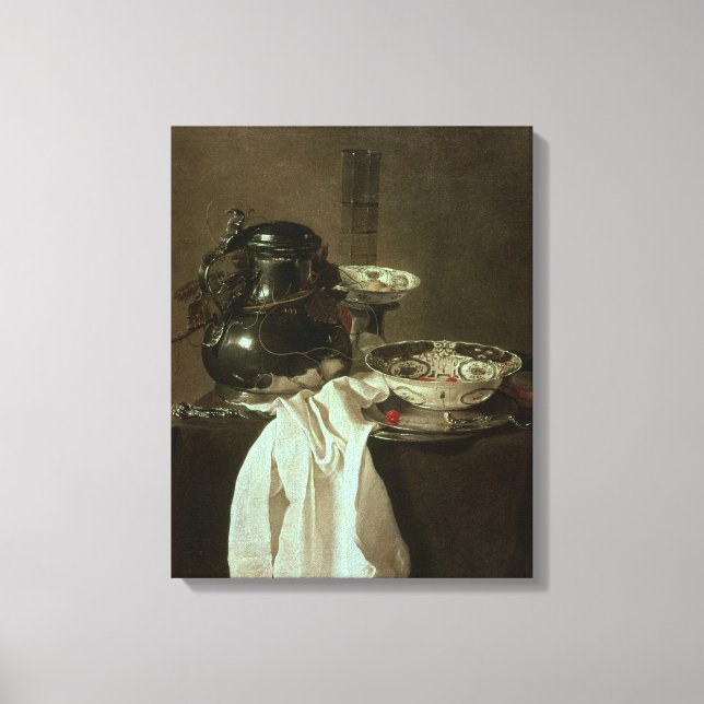 Lienzo Pewter, China y Glass, 1649 (Anverso)