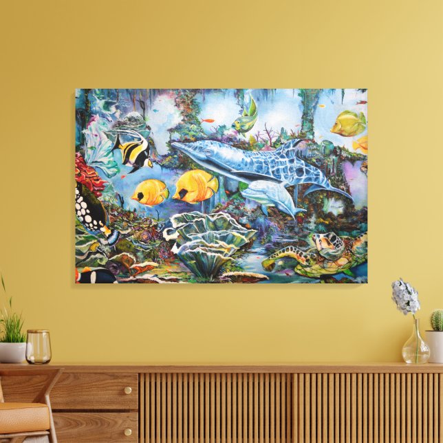 Lienzo Pez de agua salada (Insitu (Sala de estar))