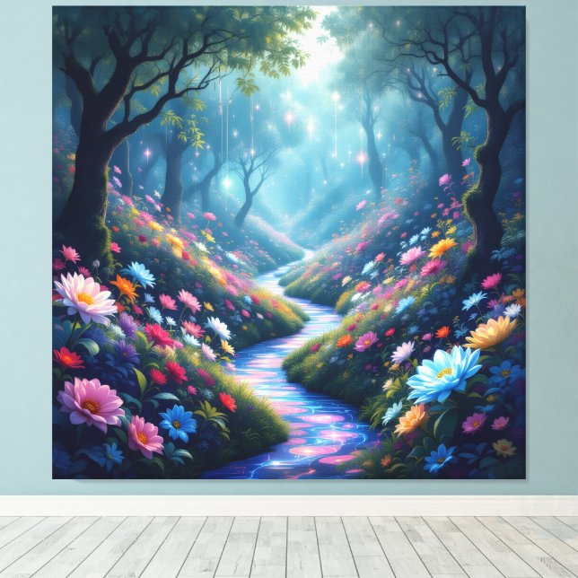 Lienzo Pfad der Rosen (Insitu (piso de madera))