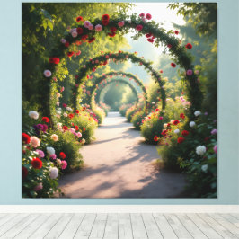 Lienzo Pfad der Rosen