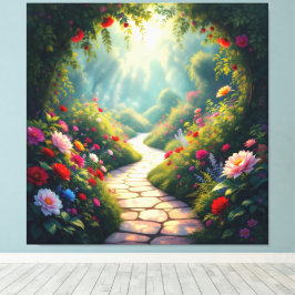 Lienzo Pfad der Rosen