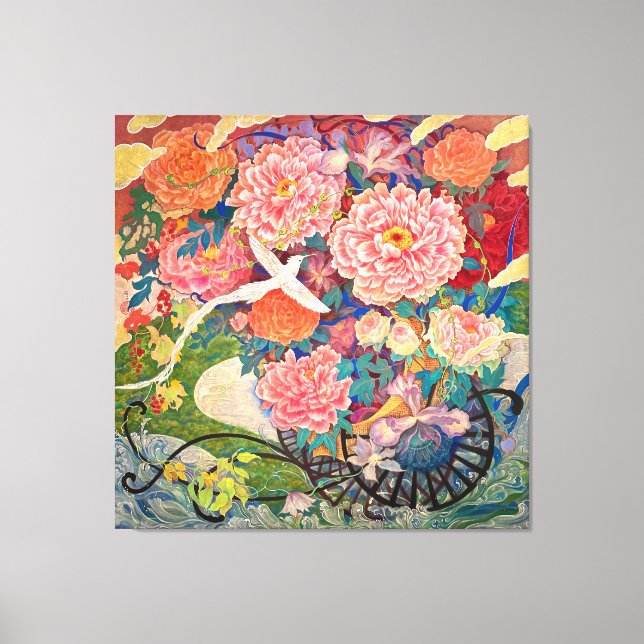 Lienzo "Phantom Flower Carriage" (Maboroshi Hanaguruma)  (Anverso)