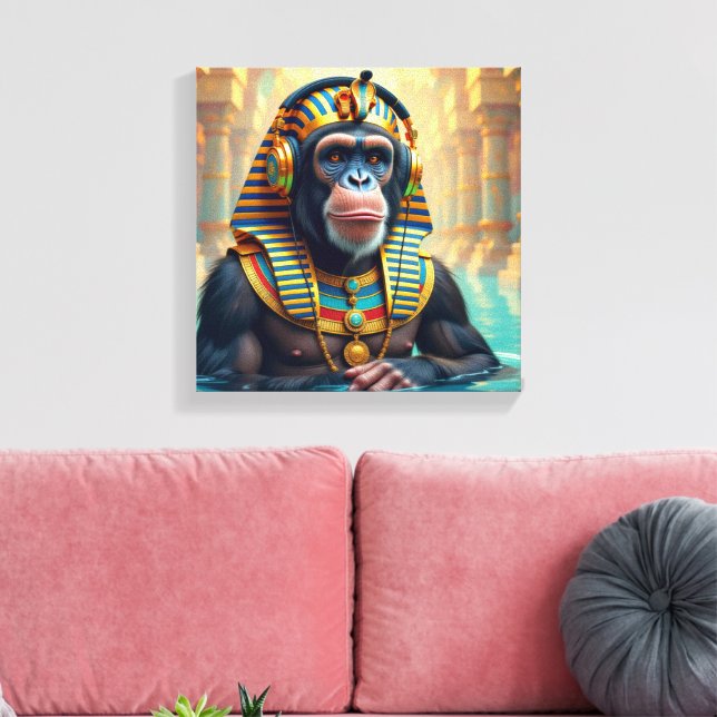 LIENZO PHARAOH TUT-CHIMPANZEE 5 (Insitu (Sala de estar))