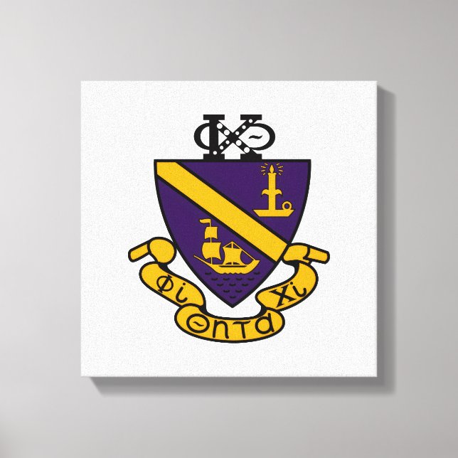 Lienzo Phi Chi Theta | Cresta de Color (Anverso)