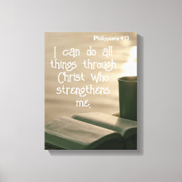 Lienzo Phil 4: 13 | Citas de la biblia motivadoras Verso