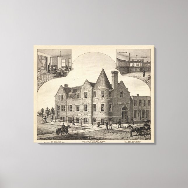 Lienzo Phillips County Bank, Phillipsburg, Kansas (Anverso)