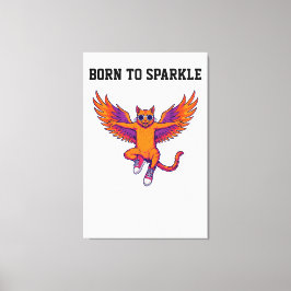 Lienzo Phoenix Cat Canvas Wall Art – Magical Fire Kitty