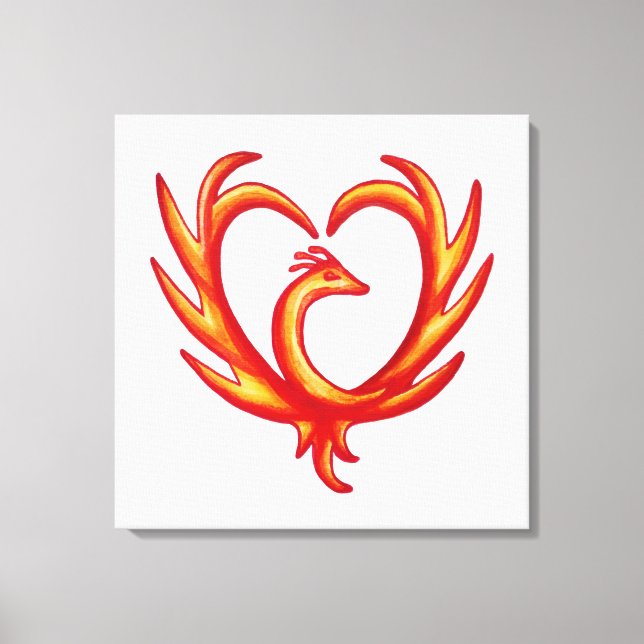 Lienzo Phoenix Heart (Anverso)