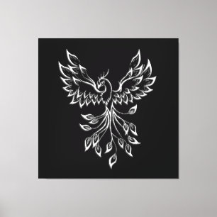 Lienzo Phoenix Rises en Negro