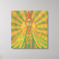 Phoenix Sun Bird Goddess Fantasy Surrealismo