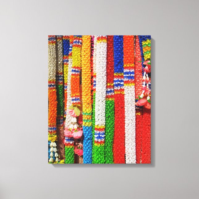 Lienzo Phuang Maalai - Garland floral tailandés (Anverso)