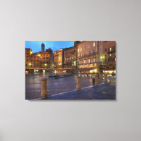 Piazza Del Campo al atardecer, Siena.