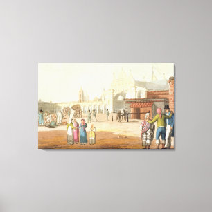 Lienzo Piazza del Mercato, Buenos Aires, la Argentina, de